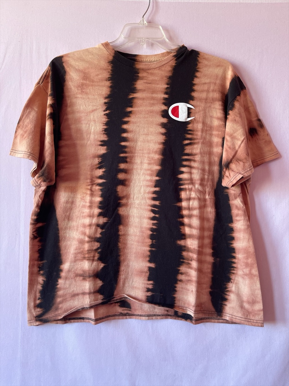 Champion Black and Tan Tie Dye T-Shirt